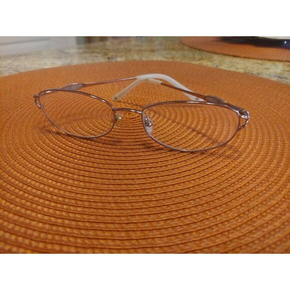 Laura Ashley Cora Peony Pink Women Glasses Eyeglasses Frames used 53-17-130 - Picture 4 of 10